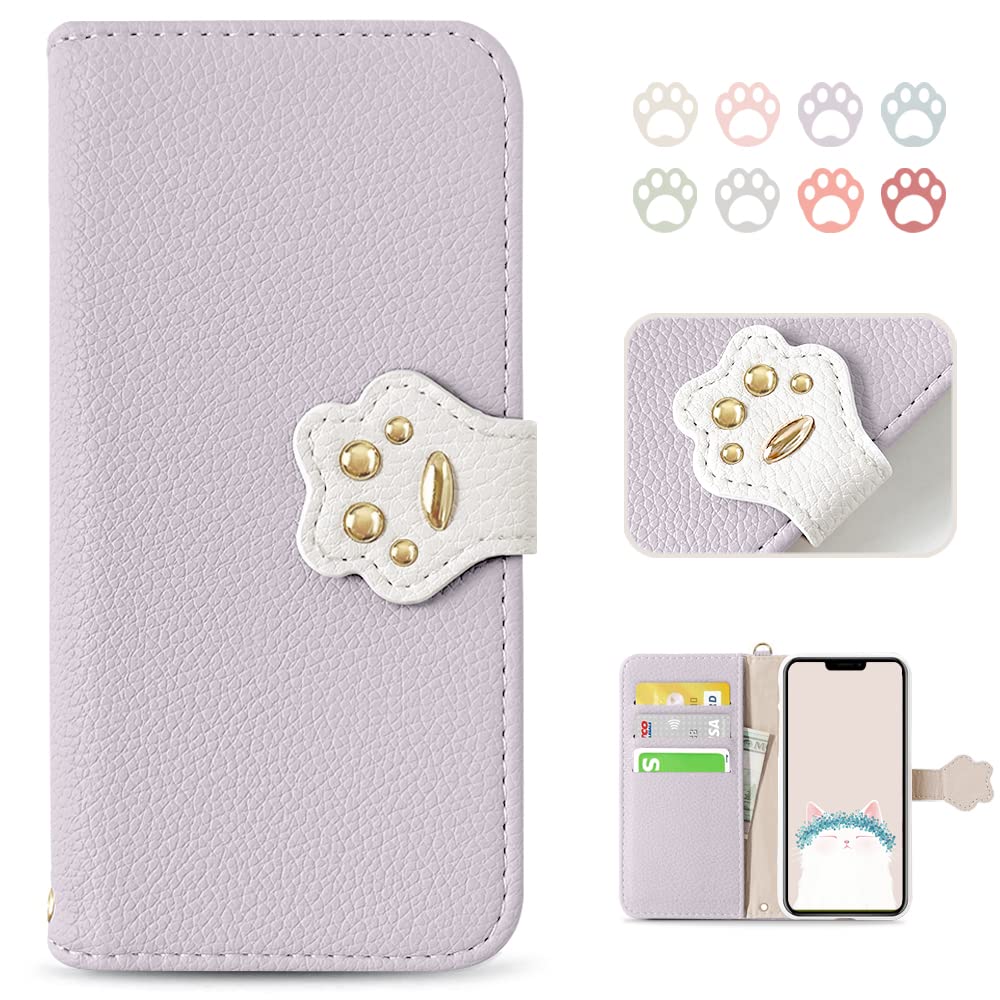 Amazon.co.jp: MAGICASE 適応 iPhone13 ケース 手帳型 猫 スマホケース